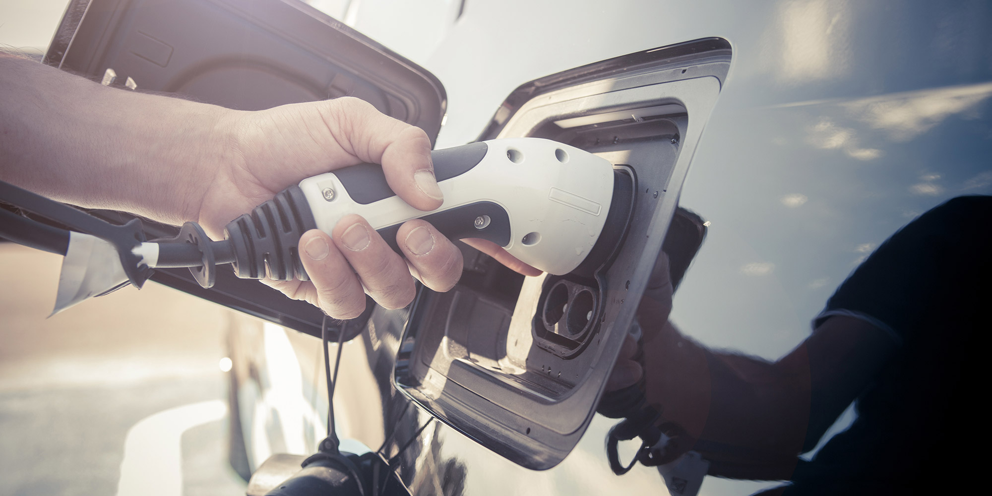 Electric car charge point installation
